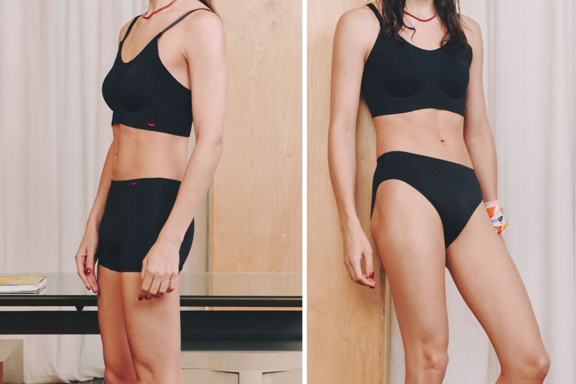 1 BRA+2 TUCKING PANTES SET
